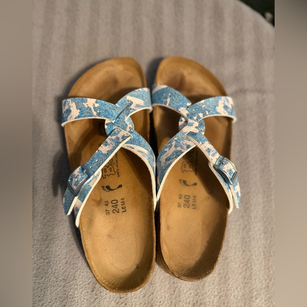 Stylish Blue and White Women's Sandals